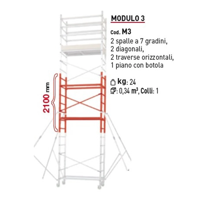 Vendita online Modulo 3 per trabattello Alto